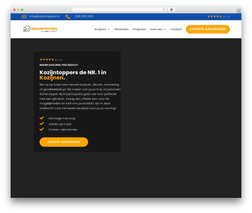 Divi WordPress theme - kozijntoppers.nl