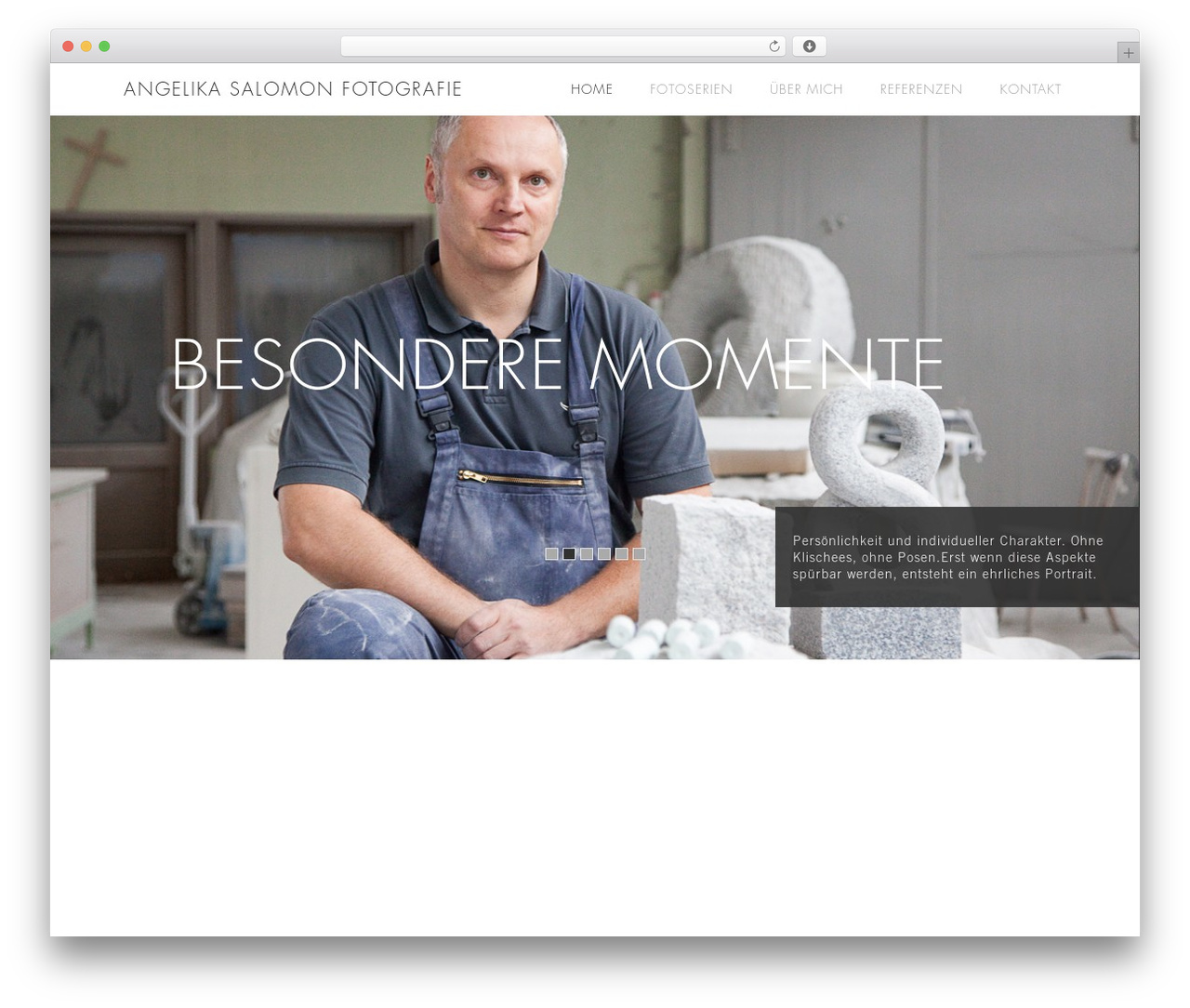 Stage theme WordPress - angelika-salomon.de