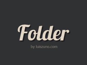 WordPress theme Folder by Luis Zuno