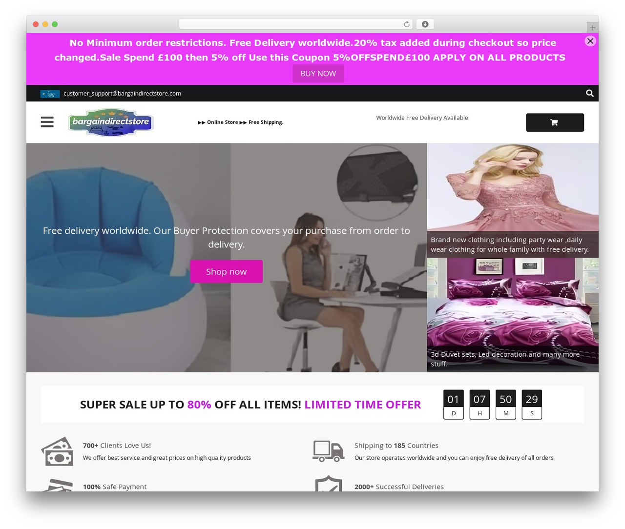 Davinci 2 WordPress store theme - bargaindirectstore.com Davinci 2 WordPress store theme - bargaindirectstore.com