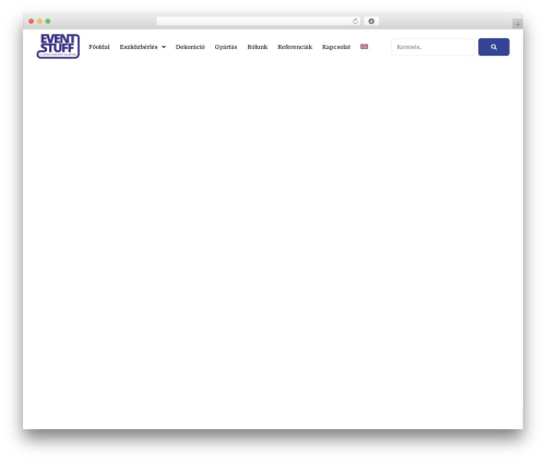 Hello Elementor theme WordPress - eventstuff.hu