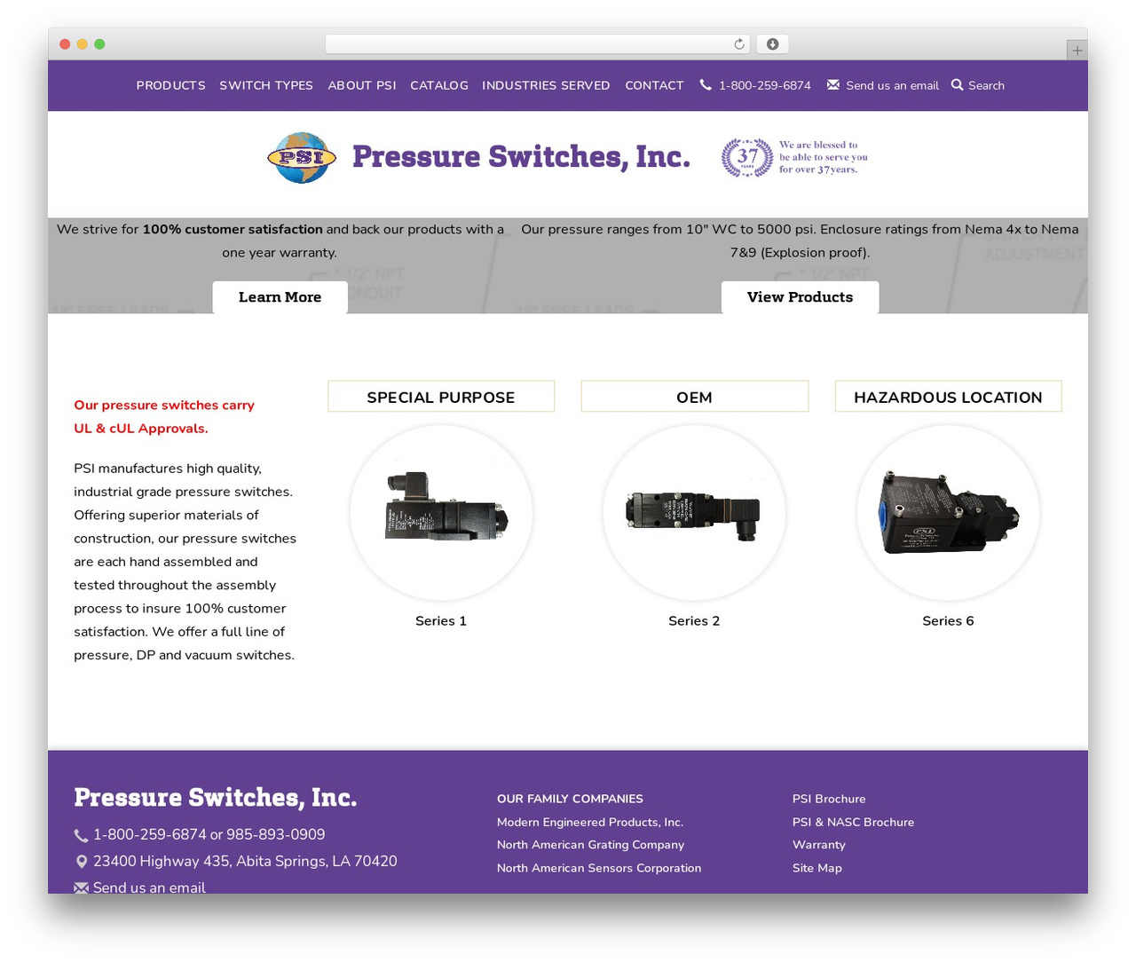 PSI WordPress theme - pressureswitches.com PSI WordPress theme - pressureswitches.com