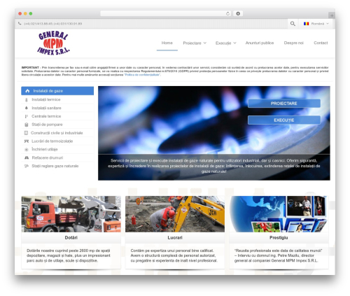 Theme WordPress Envision - generalmpm.ro