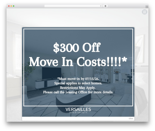 Beacon apartment manager WordPress plugin - liveatversailles.com