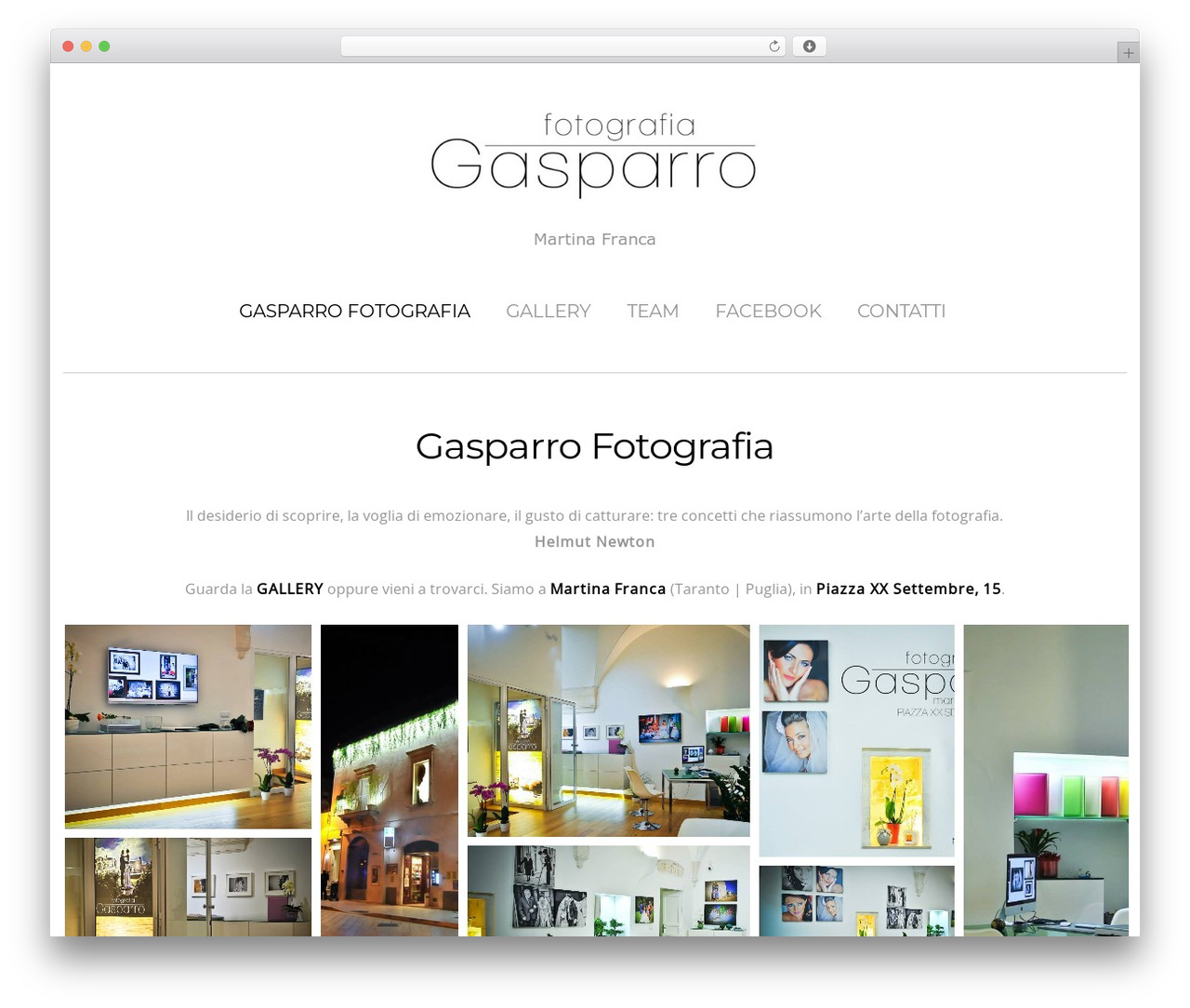 Theme WordPress Themify Base - gasparrofotografia.it