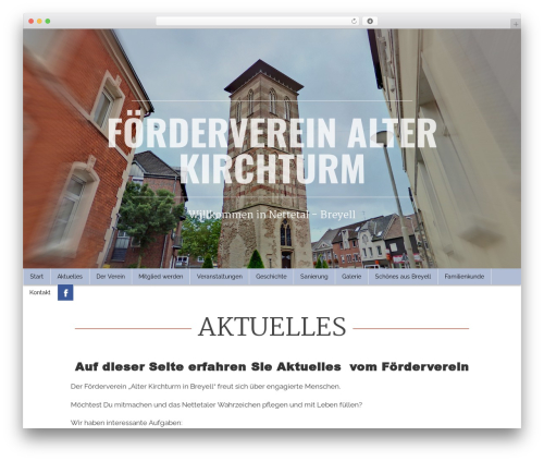 Teothemes page builder WordPress plugin - alter-kirchturm.de