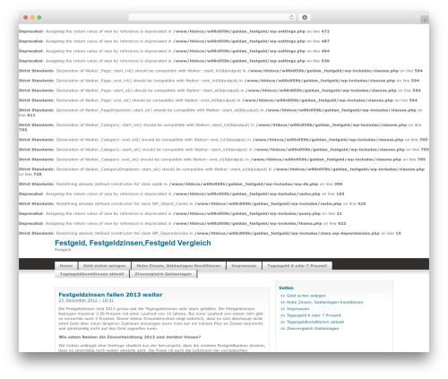 WordPress theme Silver Light - festgeld.geldanlagen-fest.de