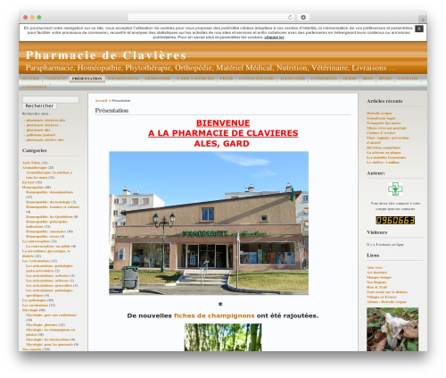 Andreas WordPress theme - pharmaciedeclavieres.unblog.fr