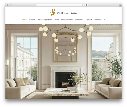Stackable WordPress website theme - reverieinteriordesign.com