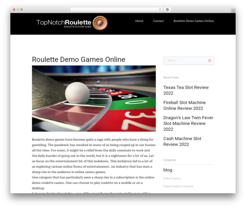 Teller WordPress theme - topnotchroulette.com