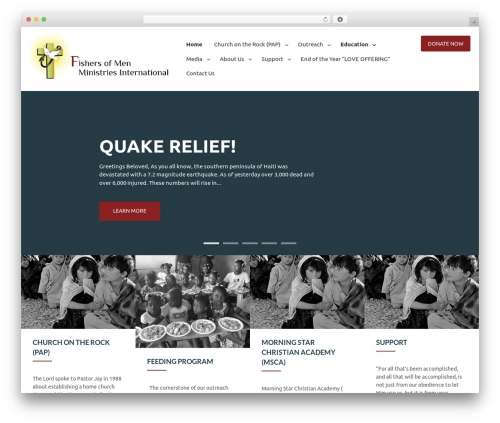 Theme WordPress Charitize Pro - fomhaiti.org