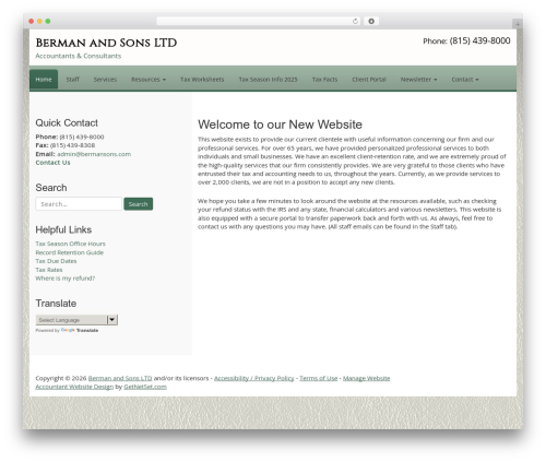 Gns newsletters WordPress plugin - bermansons.com