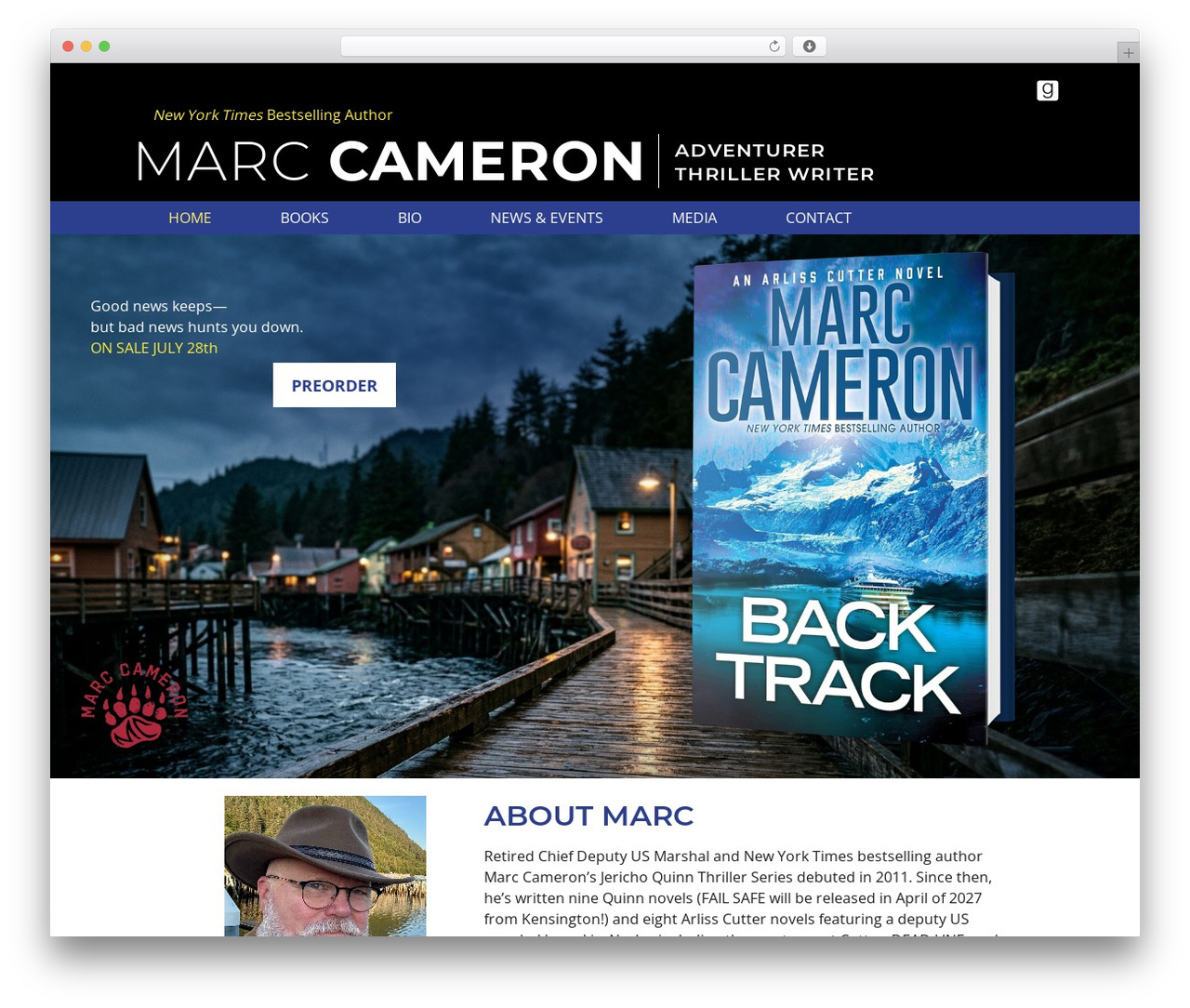 WordPress theme Beaver Builder Theme - marccameronbooks.com
