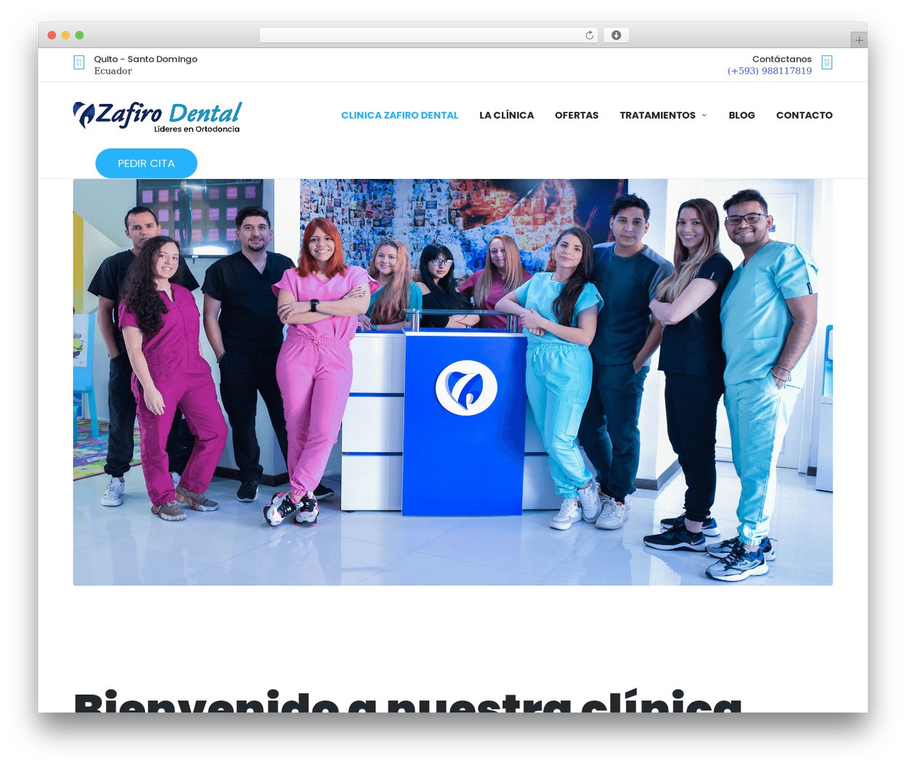 WordPress theme Safiro Dental - zafirodental.net