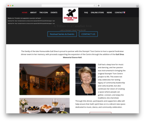 WordPress theme Divi - stompintomcentre.com