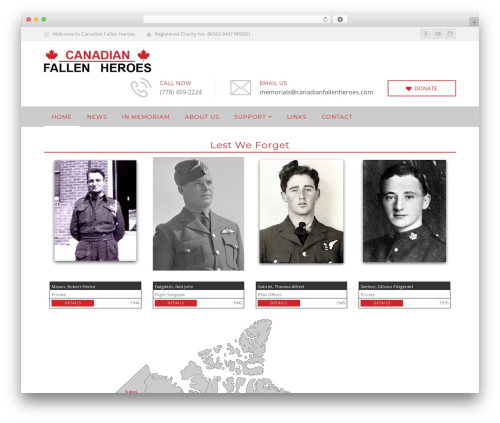 Simple cookie consent WordPress plugin - canadianfallenheroes.com