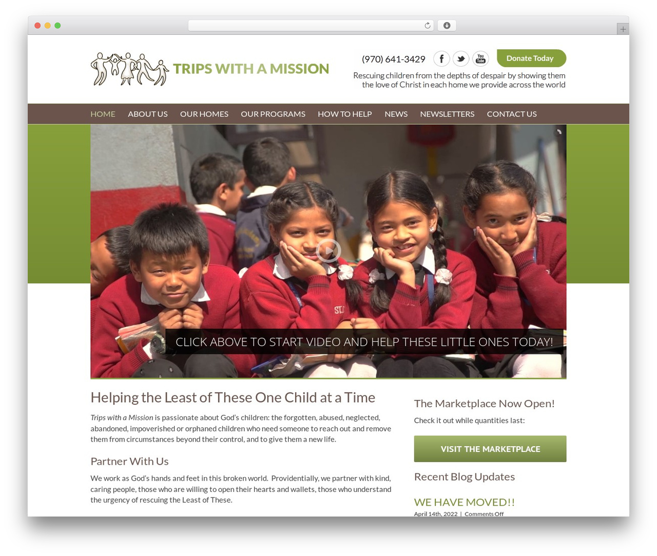 Avada theme WordPress - tripswithamission.org
