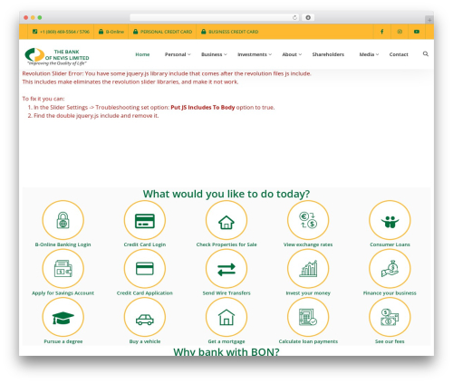 Themesflat WordPress plugin - thebankofnevis.com