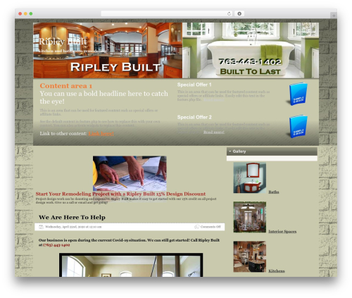 Best WordPress theme FlexSqueeze - ripleybuilt.com