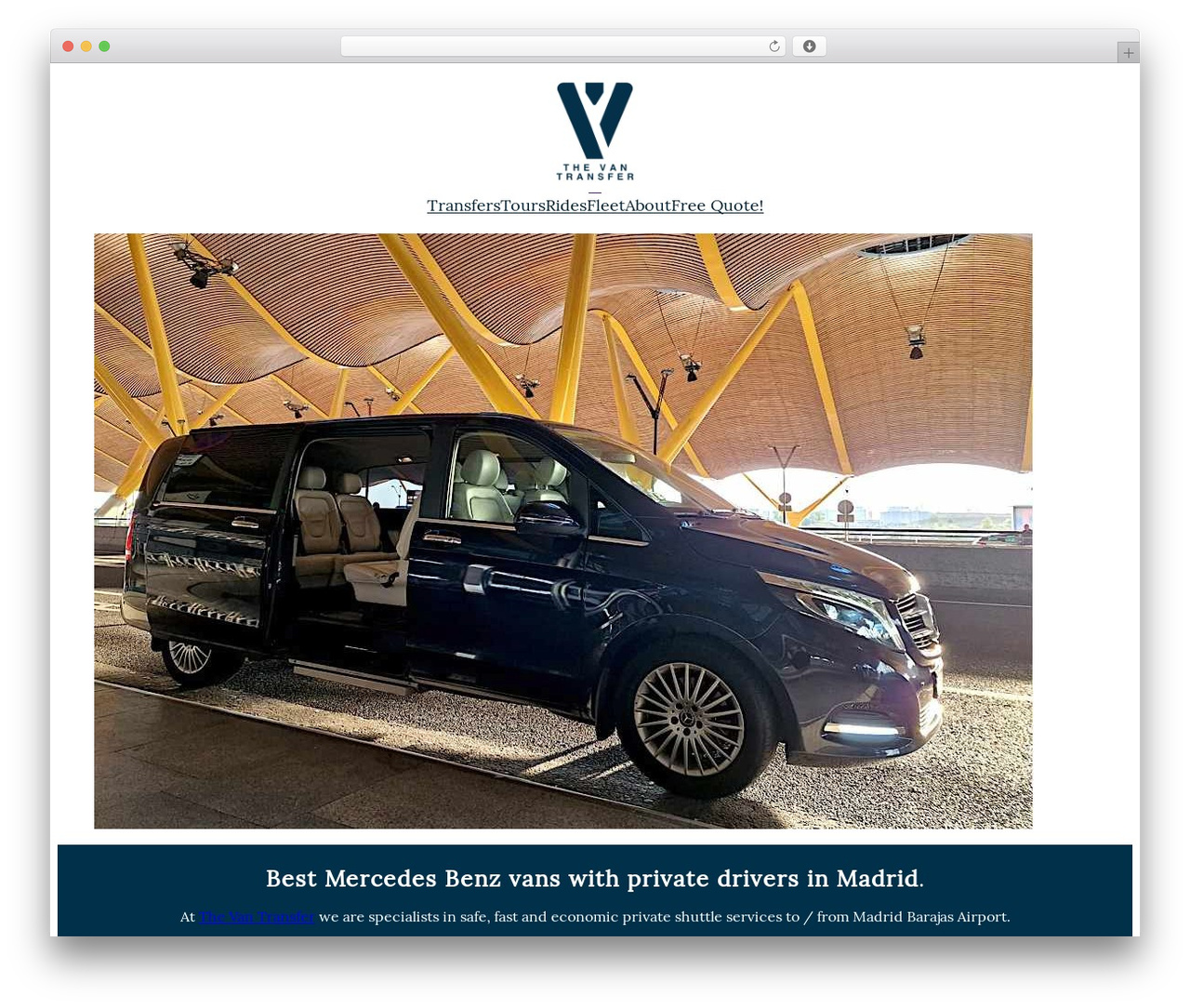 Dorna free WordPress theme - thevantransfer.com