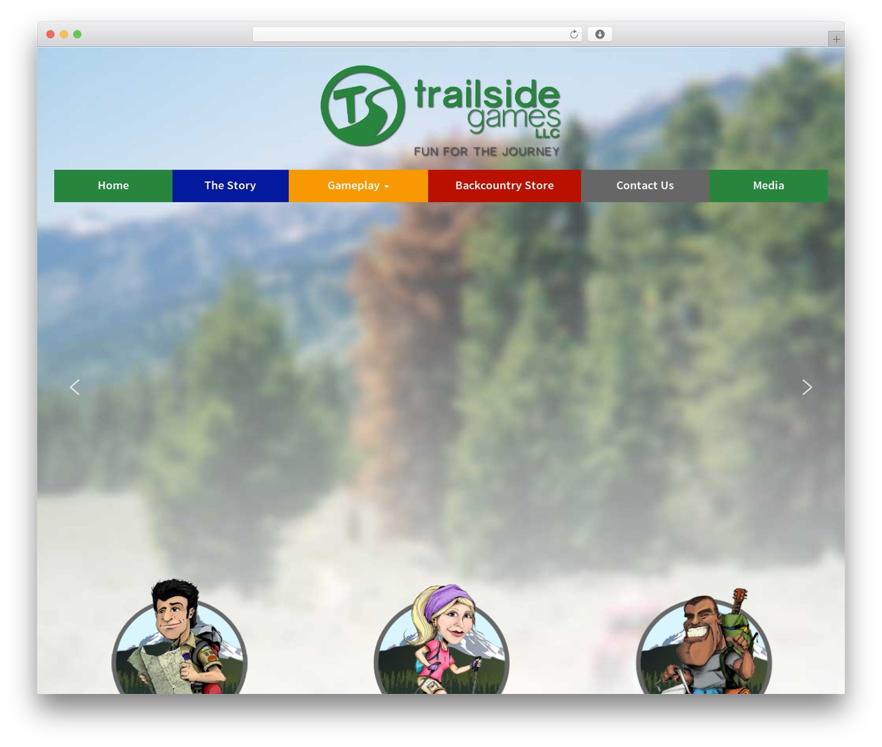 CCD Bootstrap WordPress theme - trailsidegames.com