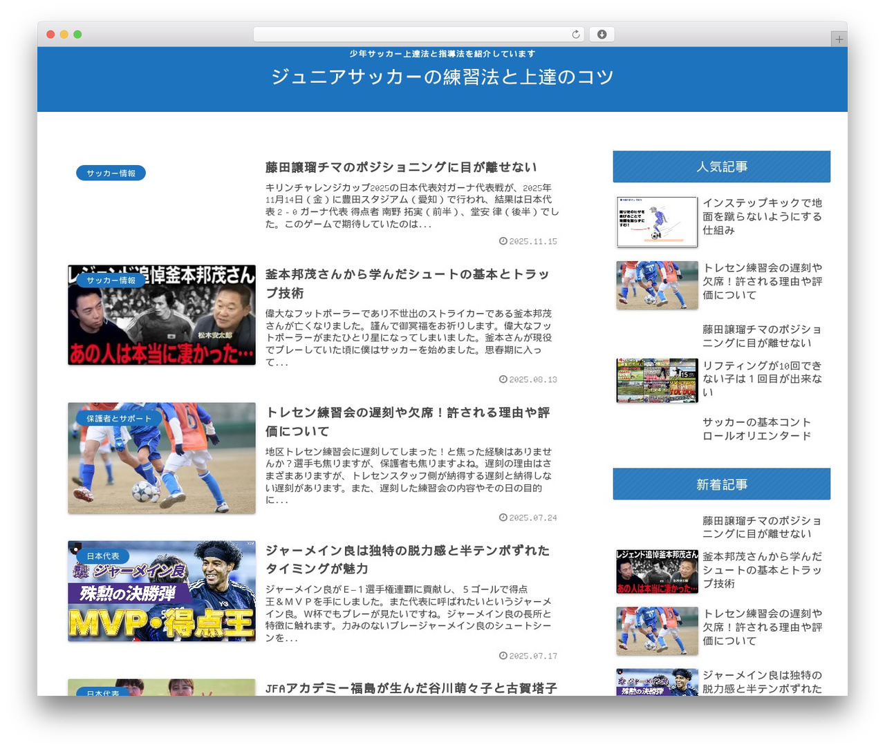 Cocoon WordPress theme - juniorsoccer.info Cocoon WordPress theme - juniorsoccer.info
