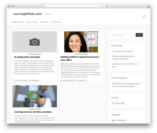 Coldbox free WordPress theme - learningwithal.com