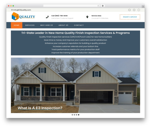 E3Quality WordPress theme design - e3quality.com