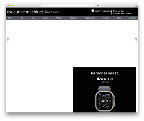 Executive Machines WordPress ecommerce theme - executivemachines.b-cdn.net