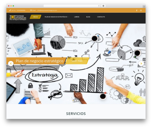 Frontech free WordPress theme - empresasestrategicas.com