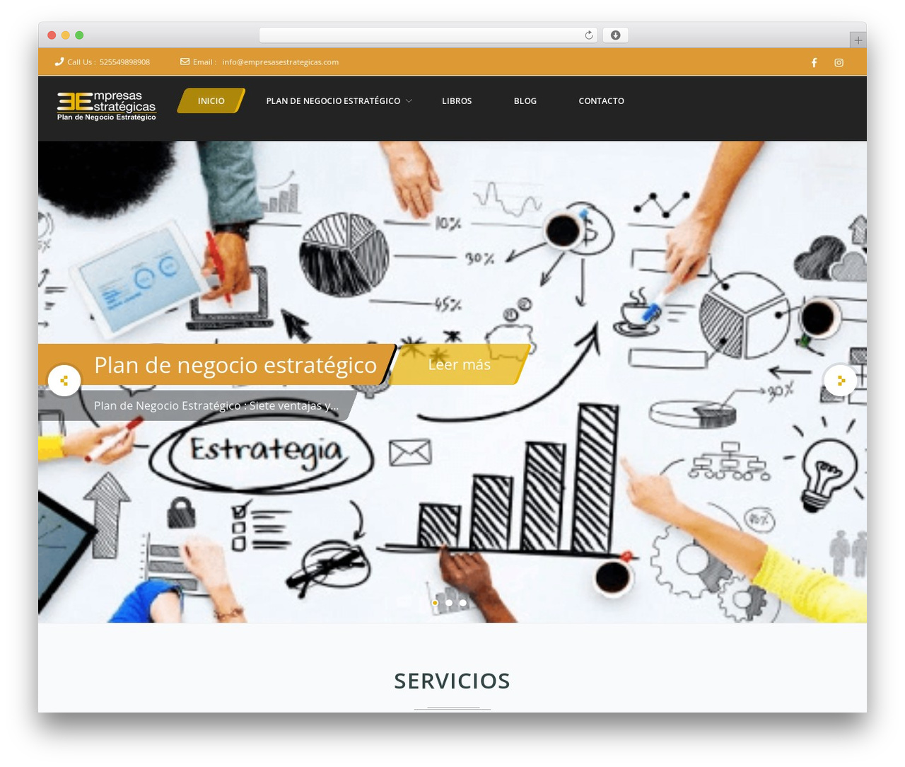 Kyma free WordPress theme - empresasestrategicas.com