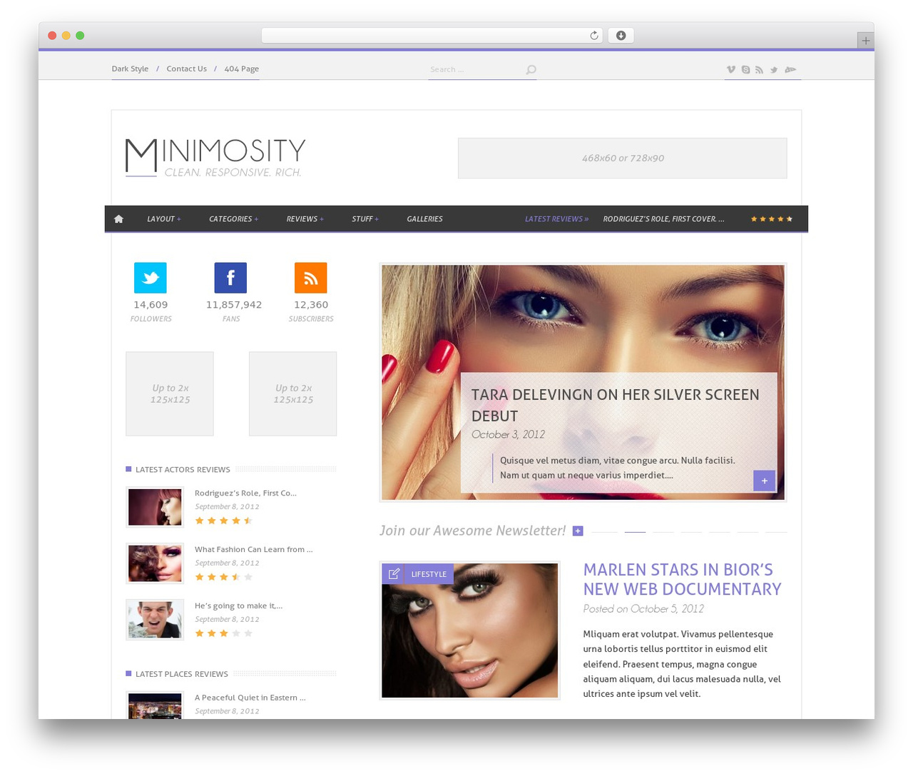 Minimosity WordPress theme - minimosity.djwd.me