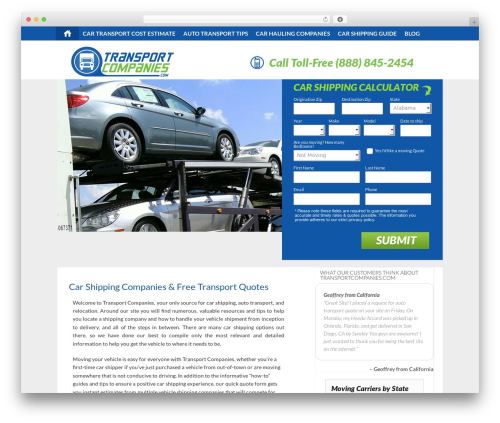 Realty WordPress theme - transportcompanies.com