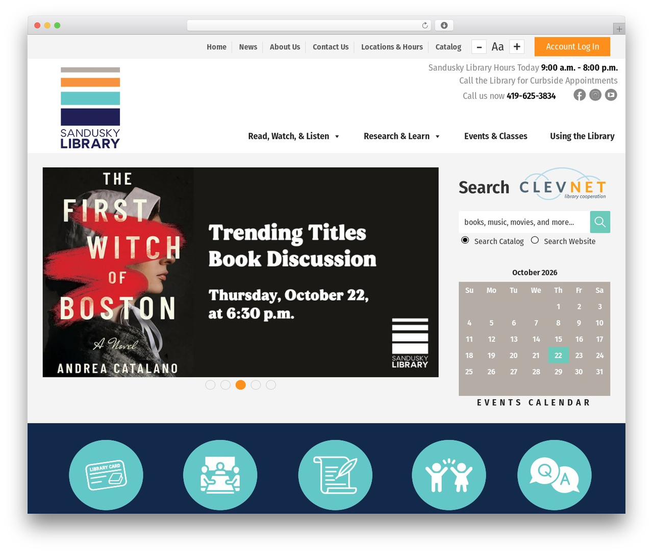 Sandusky Library theme WordPress - sanduskylib.org Sandusky Library theme WordPress - sanduskylib.org