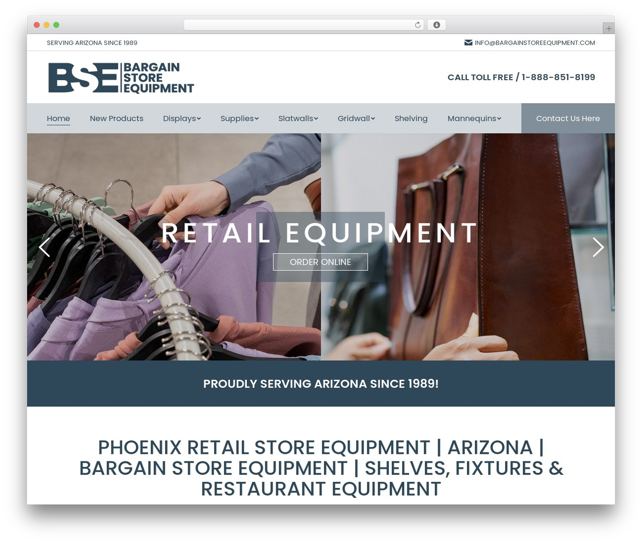 The7 WordPress theme - bargainstoreequipment.com