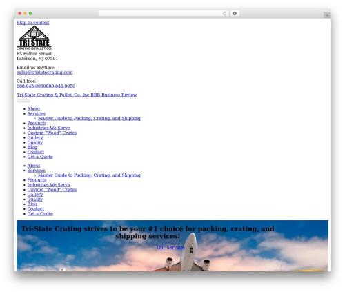 Theme WordPress B2B Design & Development - tristatecrating.com