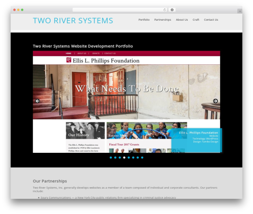 Theme WordPress TRS - tworiversystems.com