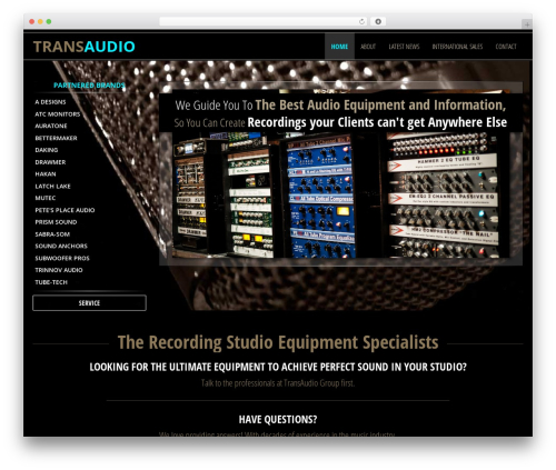 TransAudio Group WordPress theme - transaudiogroup.com