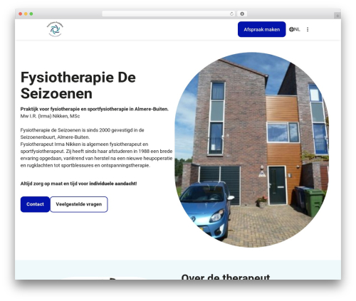 Uzo site settings WordPress plugin - fysioteampraktijken.nl