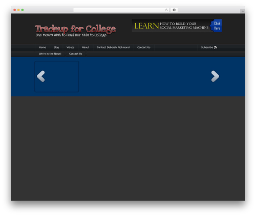 Video Elements WordPress theme - tradeupforcollege.com