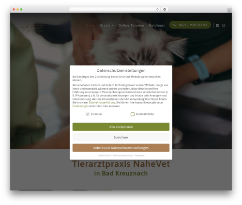 WebExperten WordPress website theme - www.nahevet.de