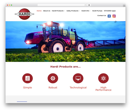 Quadmenu pro WordPress plugin - hardi.co.za