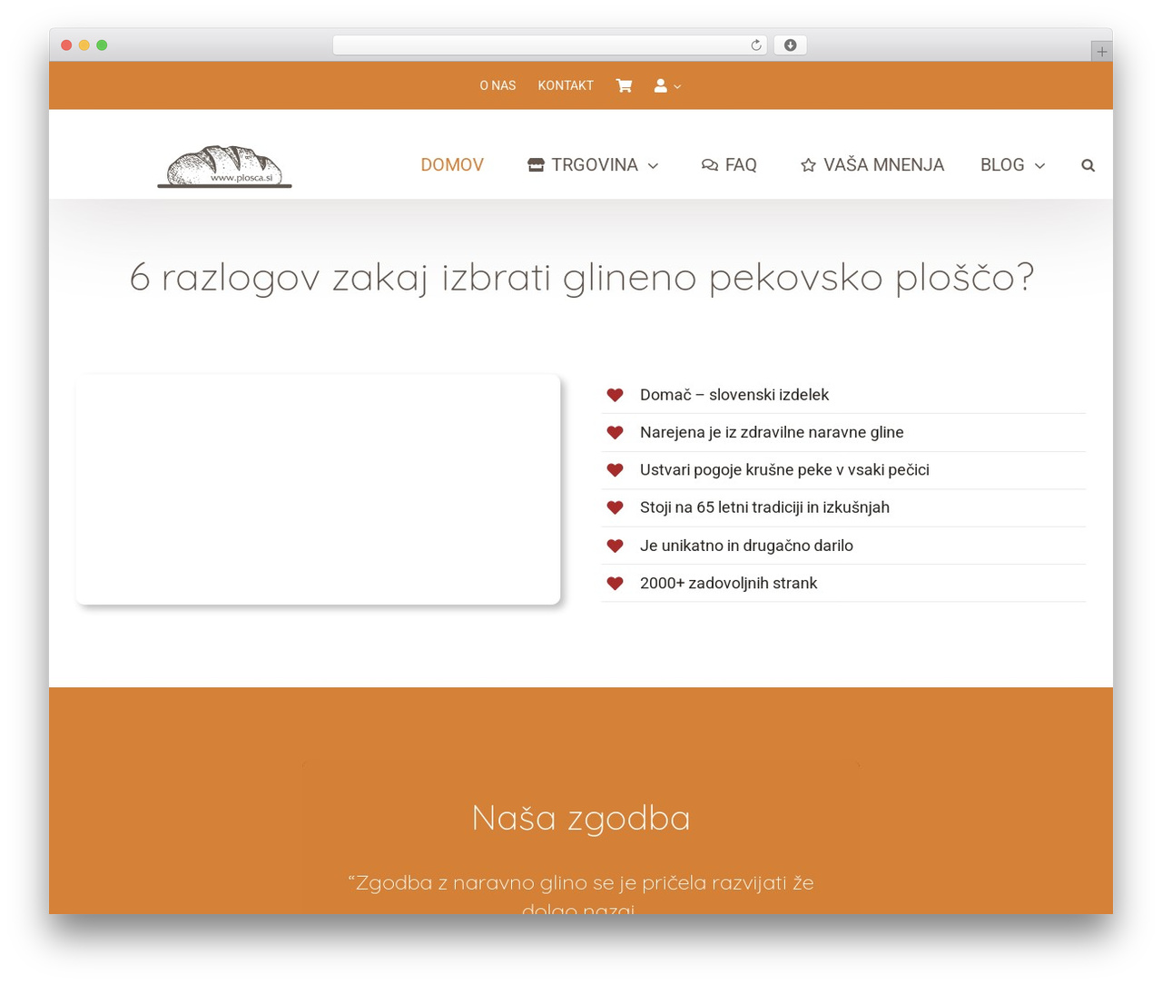 WordPress theme Avada - plosca.si