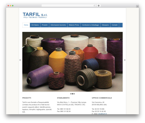 WordPress theme Canvas - tarfil.it