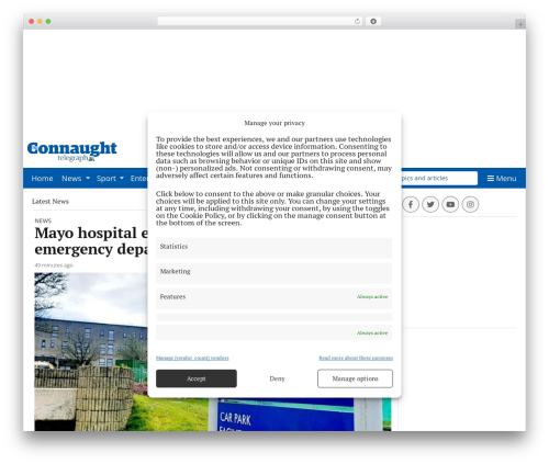 Complianz gdpr premium multisite WordPress plugin - con-telegraph.ie