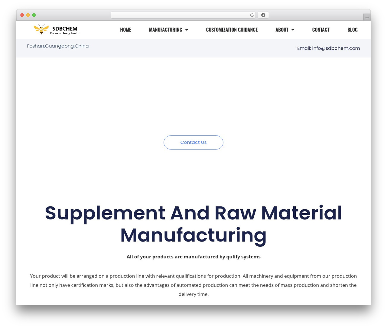 WordPress theme Hello Elementor - sdbchem.com