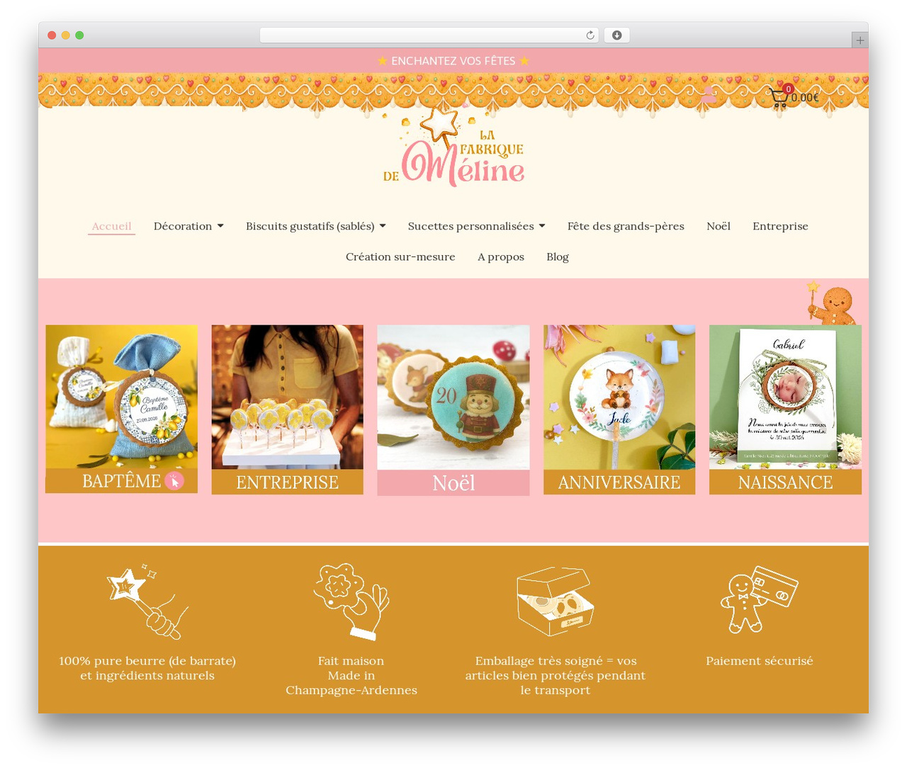 WordPress theme Hello Elementor - lafabriquedemeline.com