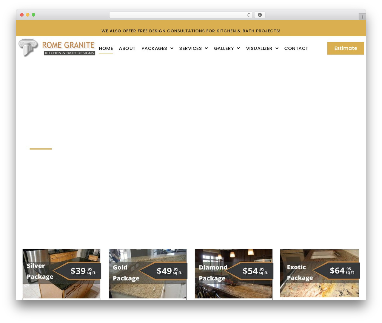 WordPress theme Hello Elementor - romegranitedesigns.com
