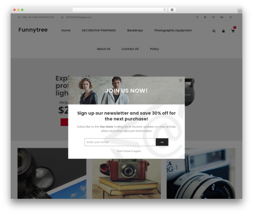 WordPress website theme Xtocky - funnytree.cc