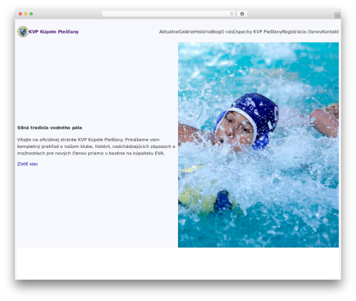 WP theme Extendable - waterpolopiestany.sk